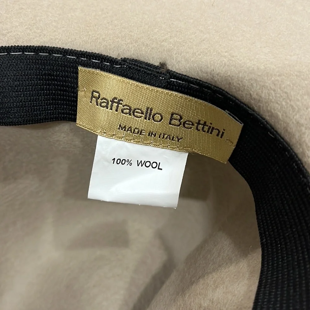 Raffaello Bettini Wool Hat Braided Leather Rope Accent MADE IN ITALY from Saks